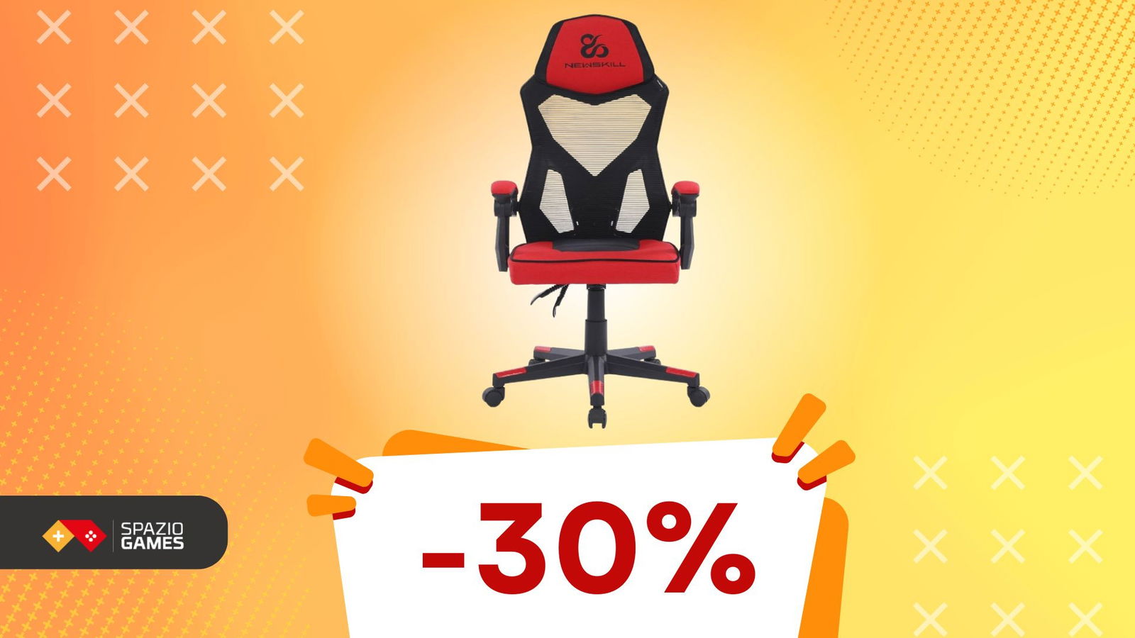 Scopri la sedia gaming Newskill Eros: qualità e stile a un PREZZO IMBATTIBILE! -30%