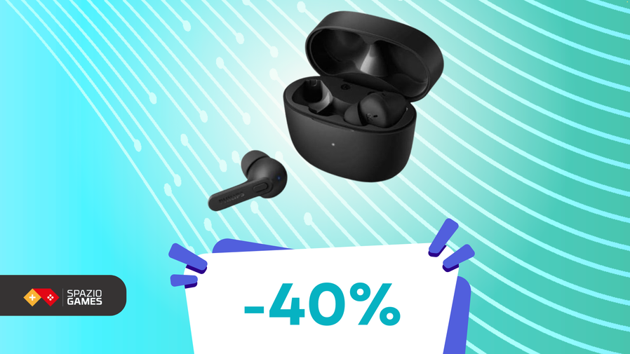 Immagine di Goditi la tua musica preferita con questi auricolari wireless PHILIPS a PREZZO SCONTATO! -40%