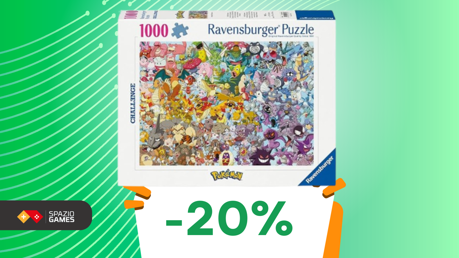 Puzzle da 1000 pezzi dei Pokémon a soli 12€: pronti alla sfida?