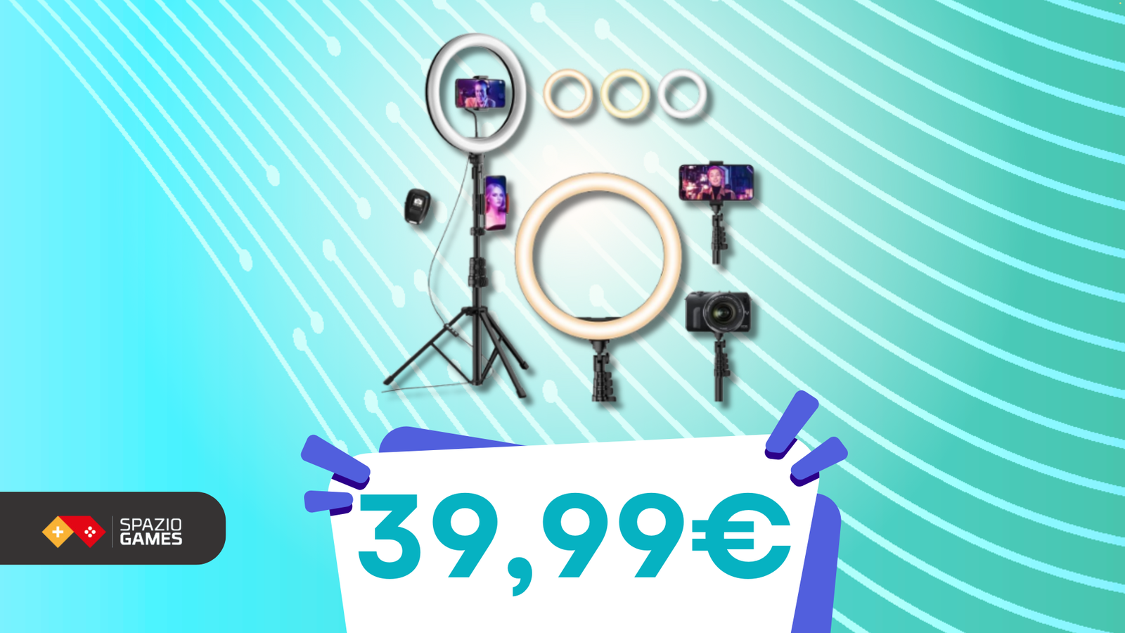 Con questa ring light SCONTATISSIMA le foto e i video saranno perfetti! (39,99€)