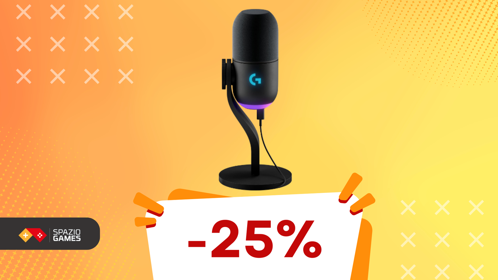 Questo microfono da gaming Logitech offre luci RGB e una qualità audio pazzesca a UN PREZZO INCREDIBILE! (-25%)