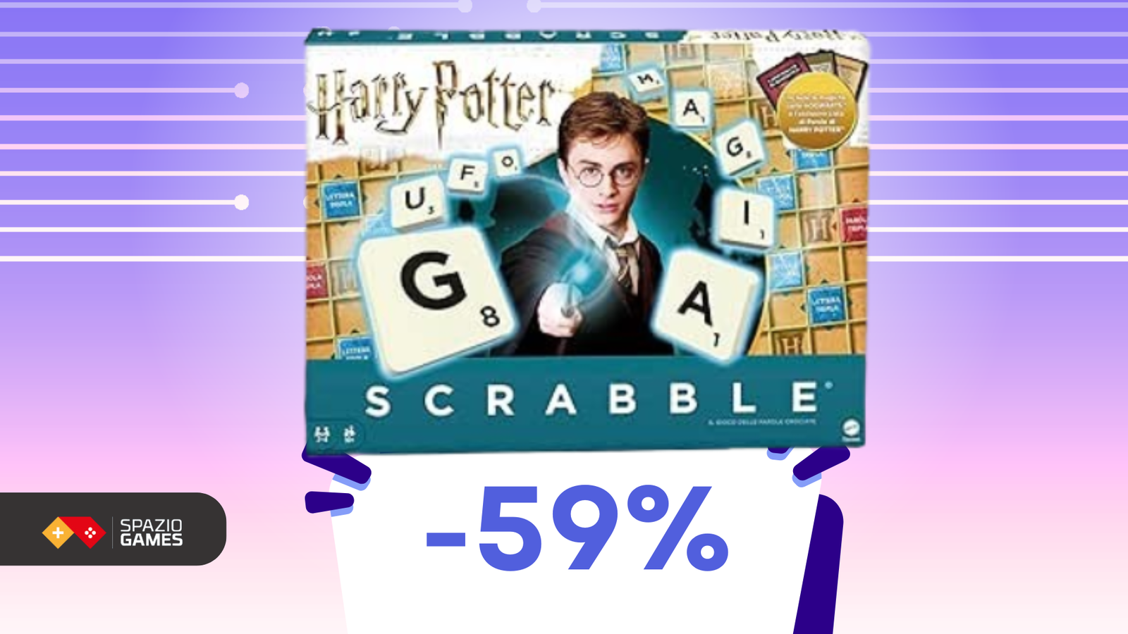 Scrabble Harry Potter a soli 18€ per giocare con le parole di Hogwarts!