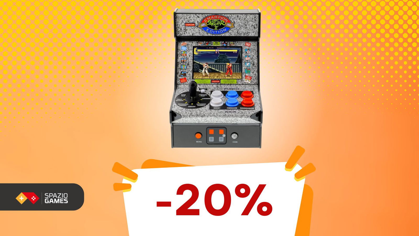 Rivivi l'epicità di Street Fighter II con un pezzo da collezione imperdibile, oggi IN OFFERTA! -20%