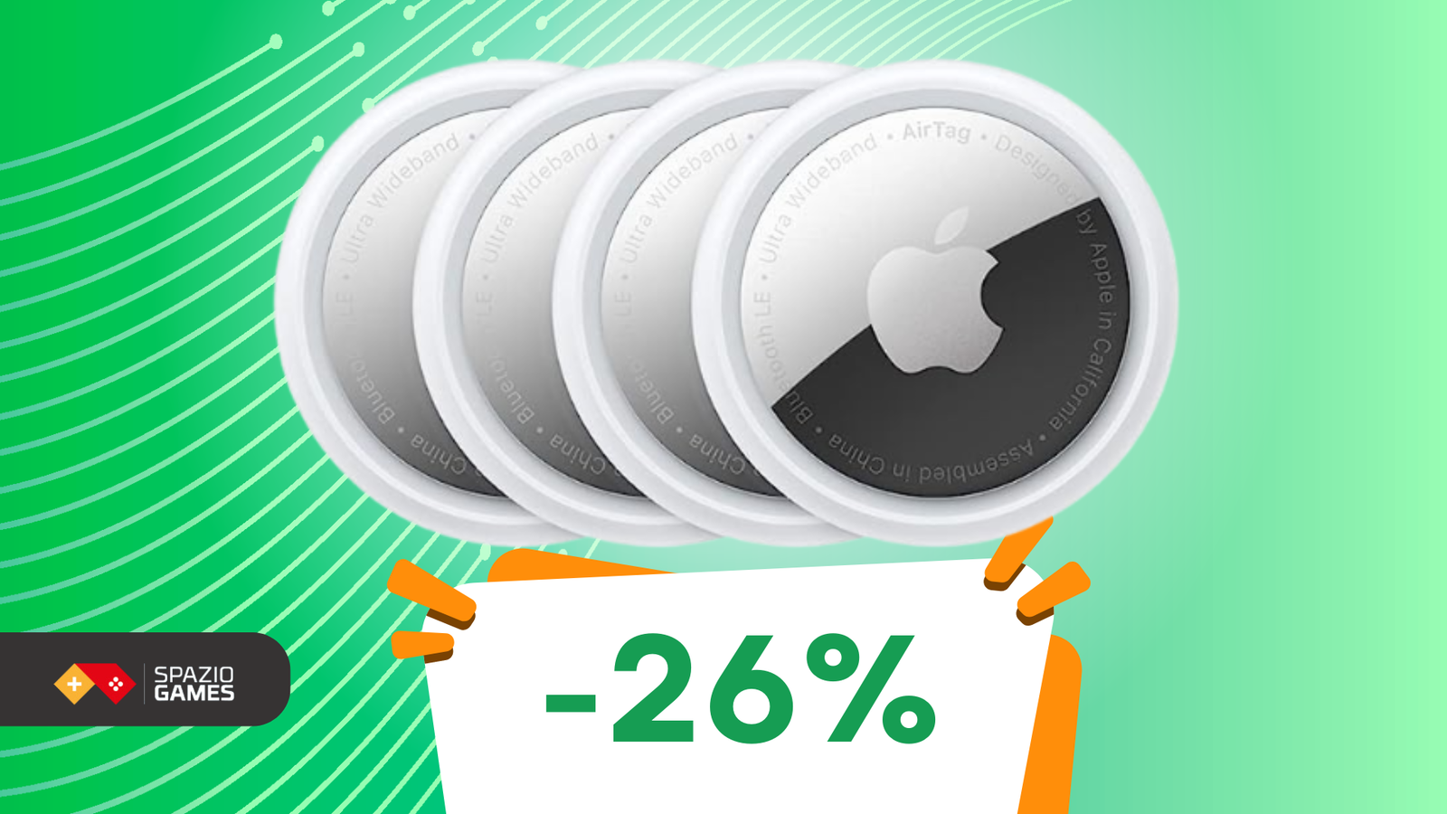 4 Apple AirTag a 95€ per ritrovare le cose con facilità!