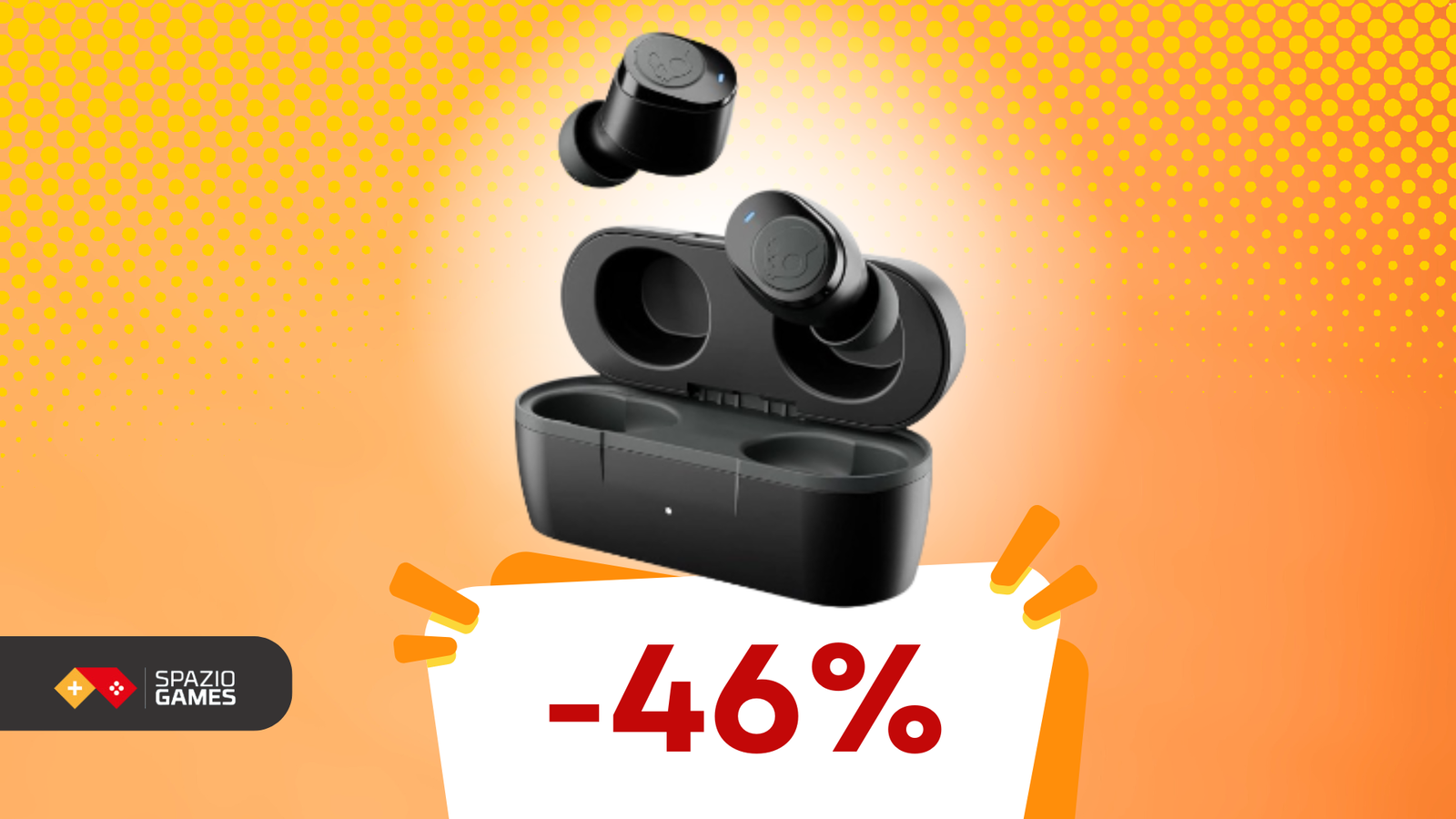 Auricolari Skullcandy: 32 ore di musica ininterrotta a 27€!