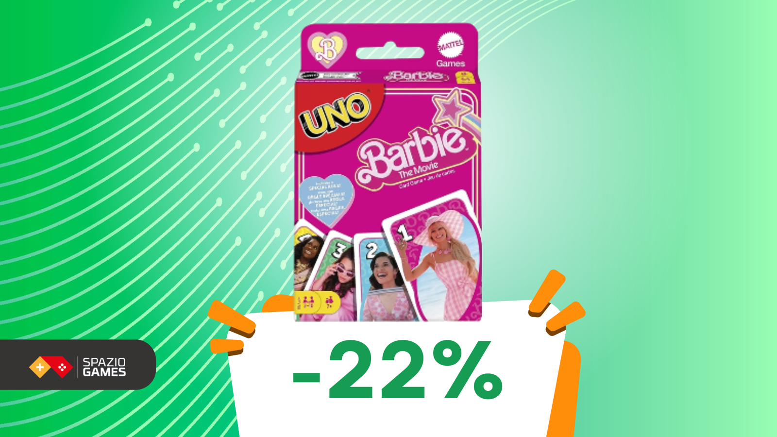 UNO Barbie The Movie a soli 10€ con una regola speciale!