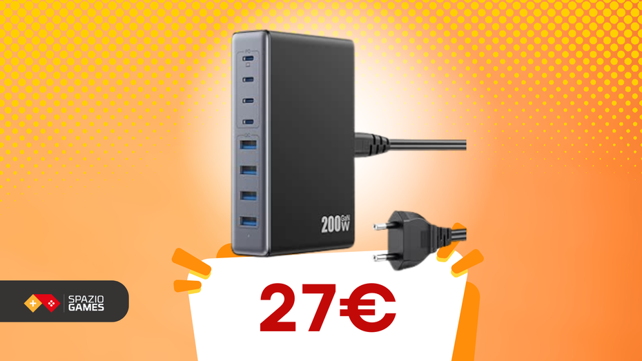 Immagine di Caricatore multiplo USB-C: risparmio e efficienza per tutti i dispositivi!