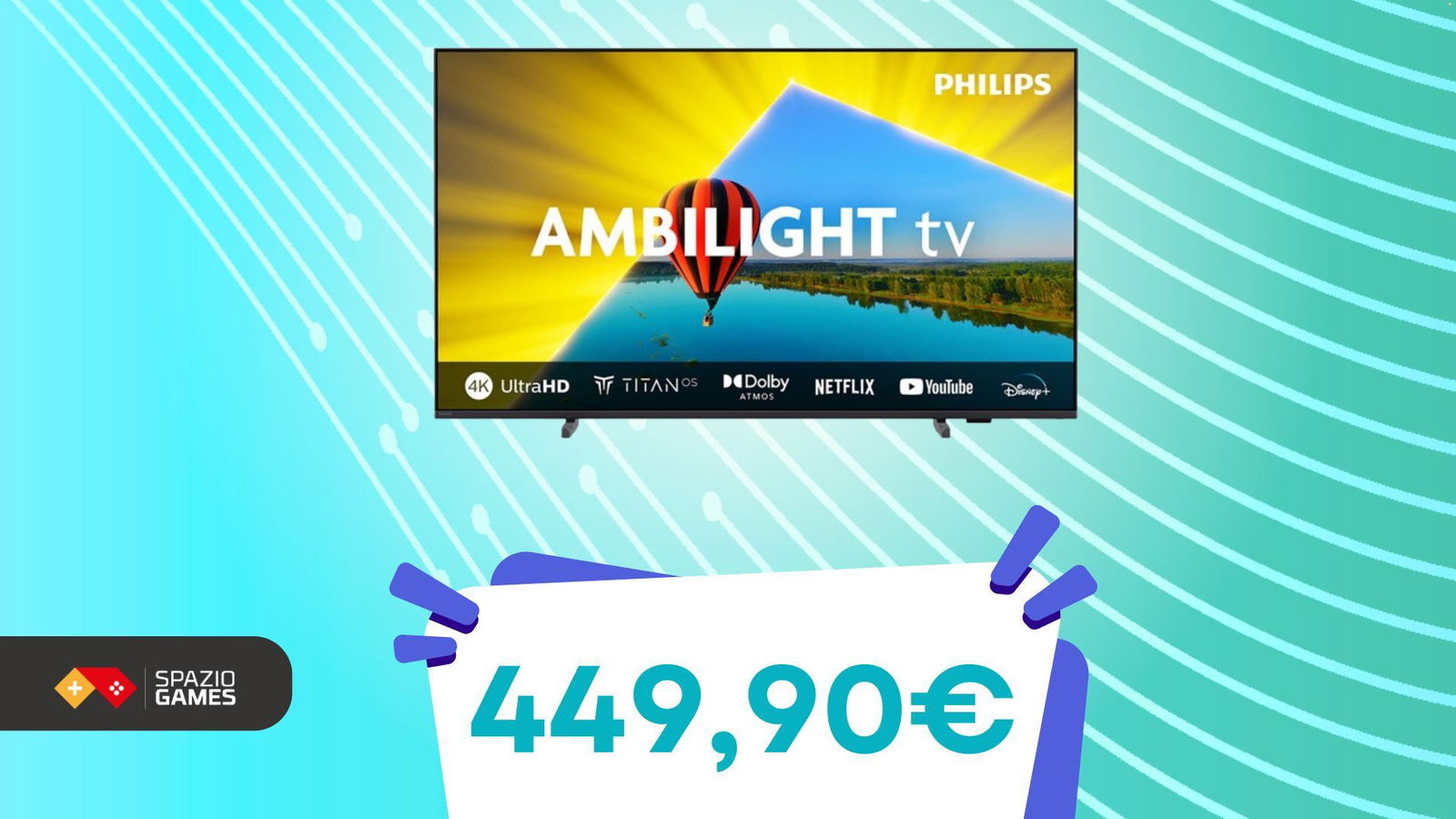 Acquista questa smart TV Philips in SCONTO: il 4K con Ambilight è ora alla portata di tutti!