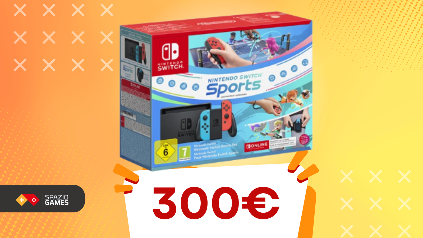 Bundle Nntendo con console, giochi sportivi e abbonamento online in offerta!