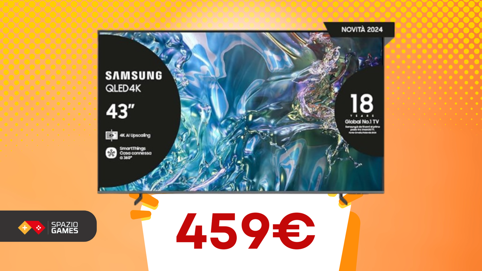 Ecco una smart TV Samsung perfetta per gaming e intrattenimento!