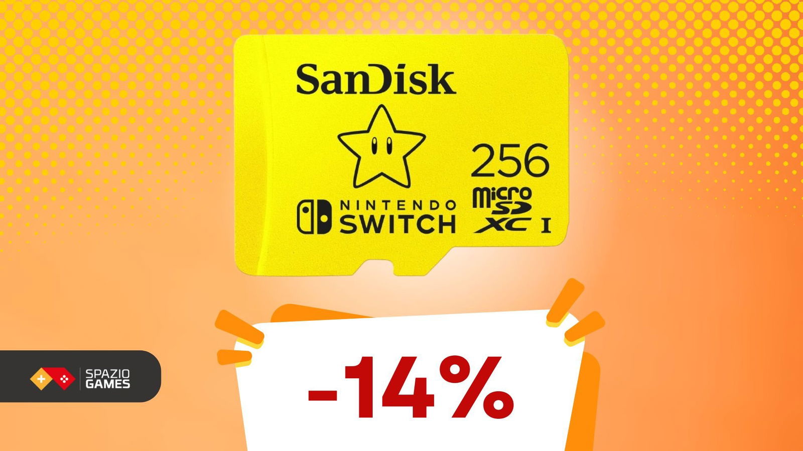 Espandi la memoria della tua Switch con questa microSD Sandisk, oggi IN SCONTO! -14%