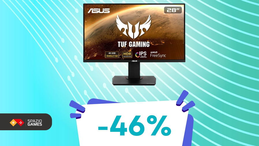 Immagine di Gioca al massimo con questo monitor ASUS da 28", oggi con uno SCONTO del 46%!