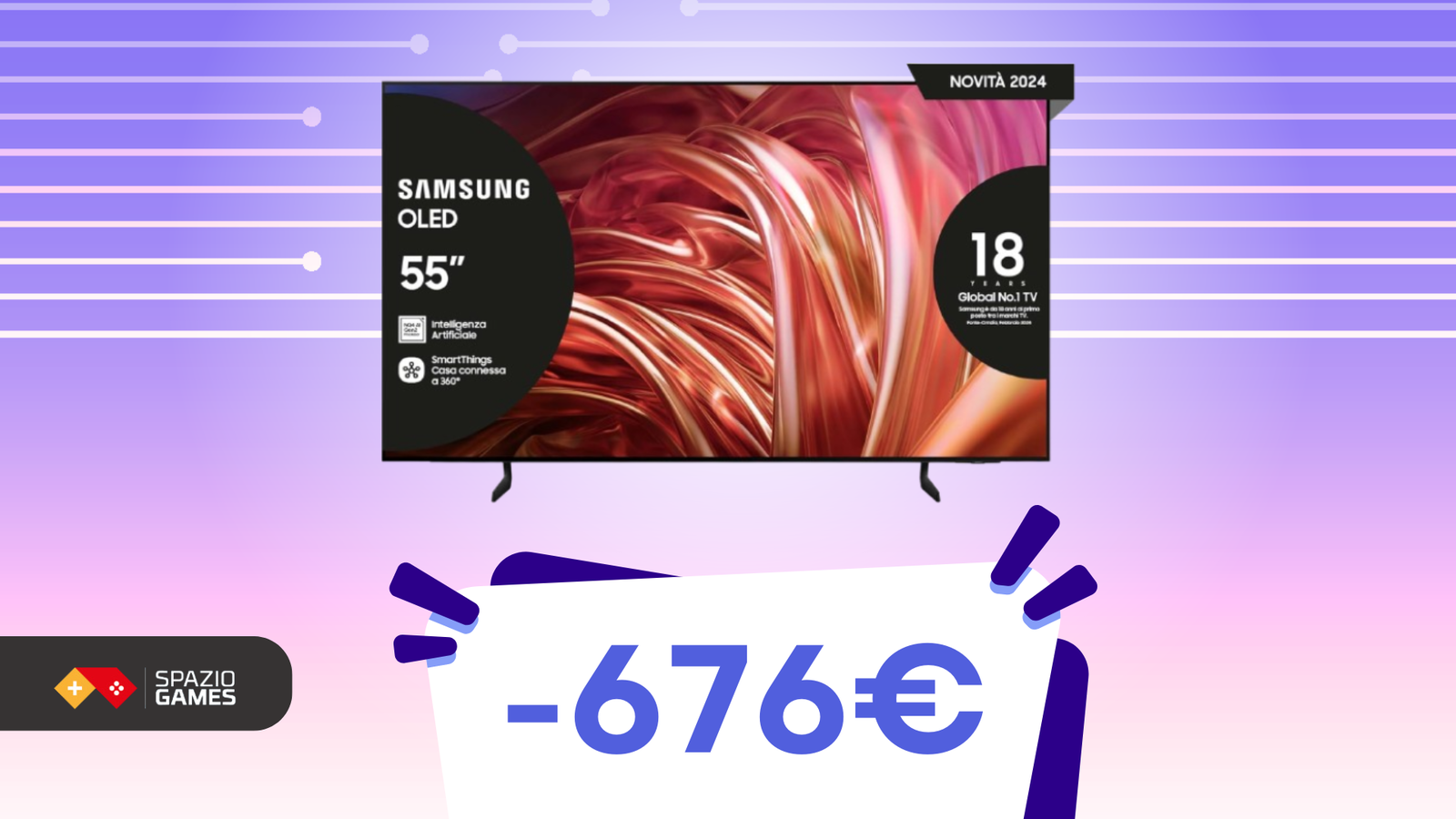 Questa smart TV Samsung è perfetta per il gaming ed è SCONTATA di 676€! IMPERDIBILE!