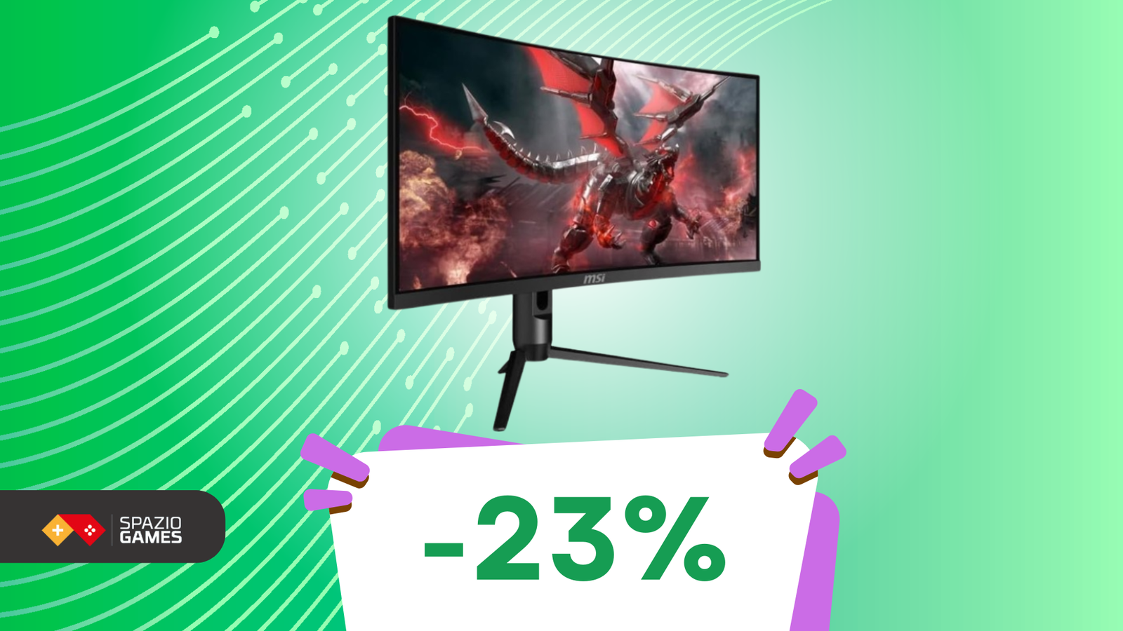I videogiochi non sono mai stati così belli: il monitor MSI Optix MAG301CR2 oggi ha uno SCONTO INCREDIBILE! (-23%)