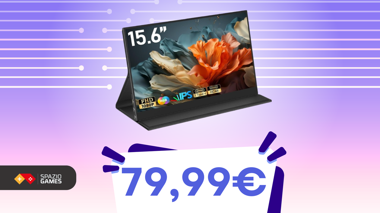 Immagine di Lavorate sul grande schermo da ovunque vogliate: questo monitor portatile COSTA POCHISSIMO!