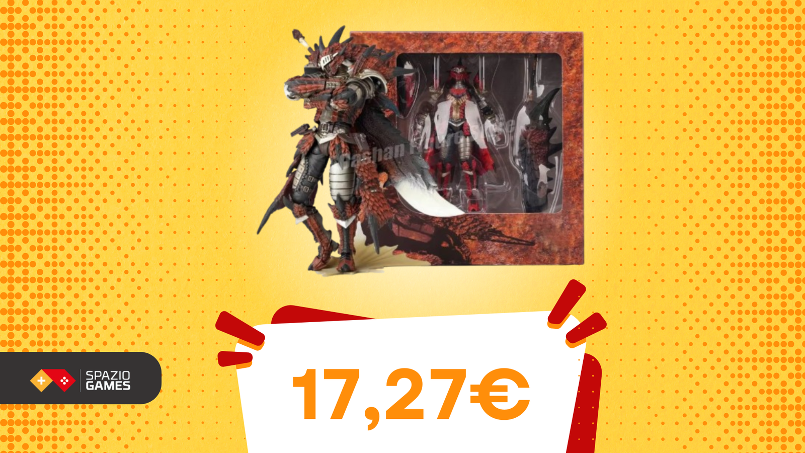 Fan di Monster Hunter? Non vorrete perdervi questa action figure a soli 17€!