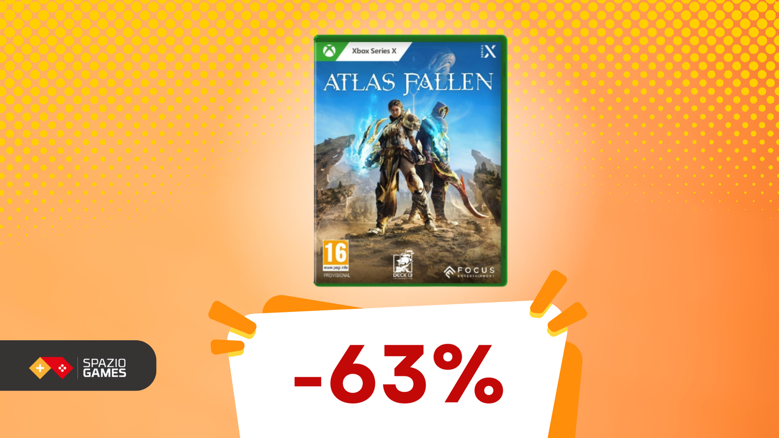 È il giorno giusto per recuperare Atlas Fallen su Xbox, oggi a SOLI 18,67€! (-63%)