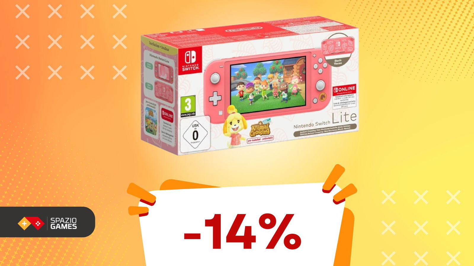 Bundle Nintendo Switch Lite + Animal Crossing a un PREZZO SUPER! (-14%)