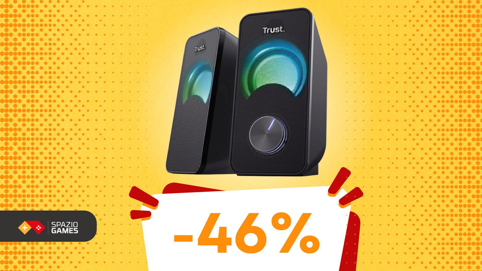 Rinnova il tuo setup con questi altoparlanti RGB, oggi con uno SCONTO del 46%!