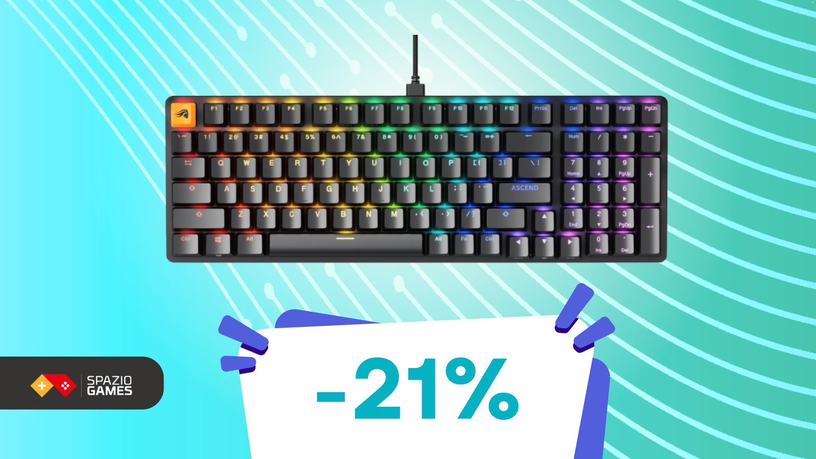 Personalizzazione estrema e luci RGB: la tastiera Glorious Gaming GMMK 2 oggi è in SUPER OFFERTA!