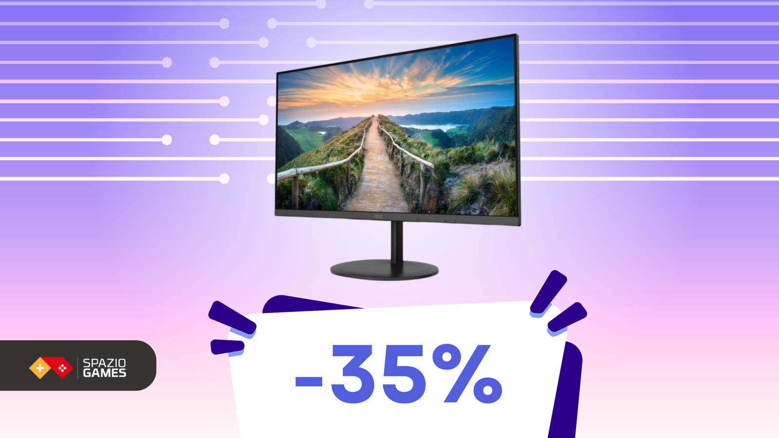 Non lasciatevi scappare questo monitor AOC: oggi COSTA SOLO 158,99€!