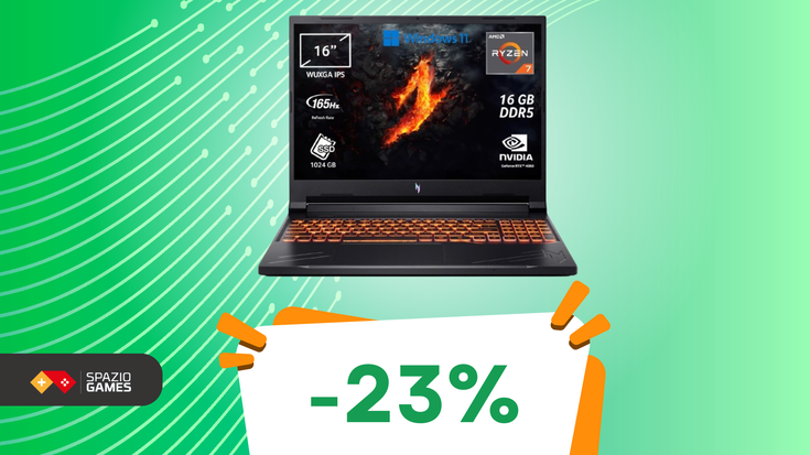 Acer Nitro V 16 a 999€ su Amazon: il miglior affare per un notebook gaming!