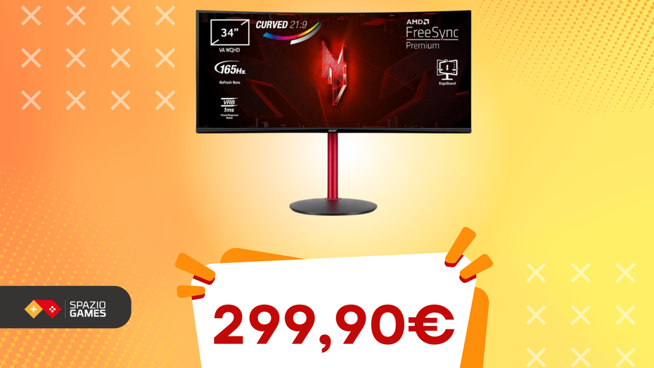 Immagine di Dimentica i vecchi monitor, con questo Acer curvo la vittoria è nelle tue mani! -17%