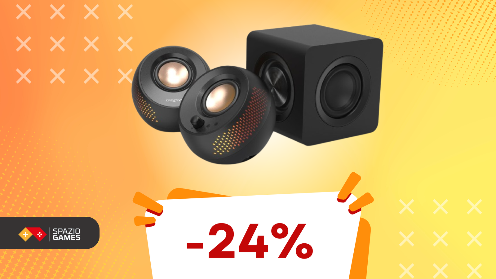 llumina la tua scrivania e ascolta alla grande con questo sistema audio Creative! -24%