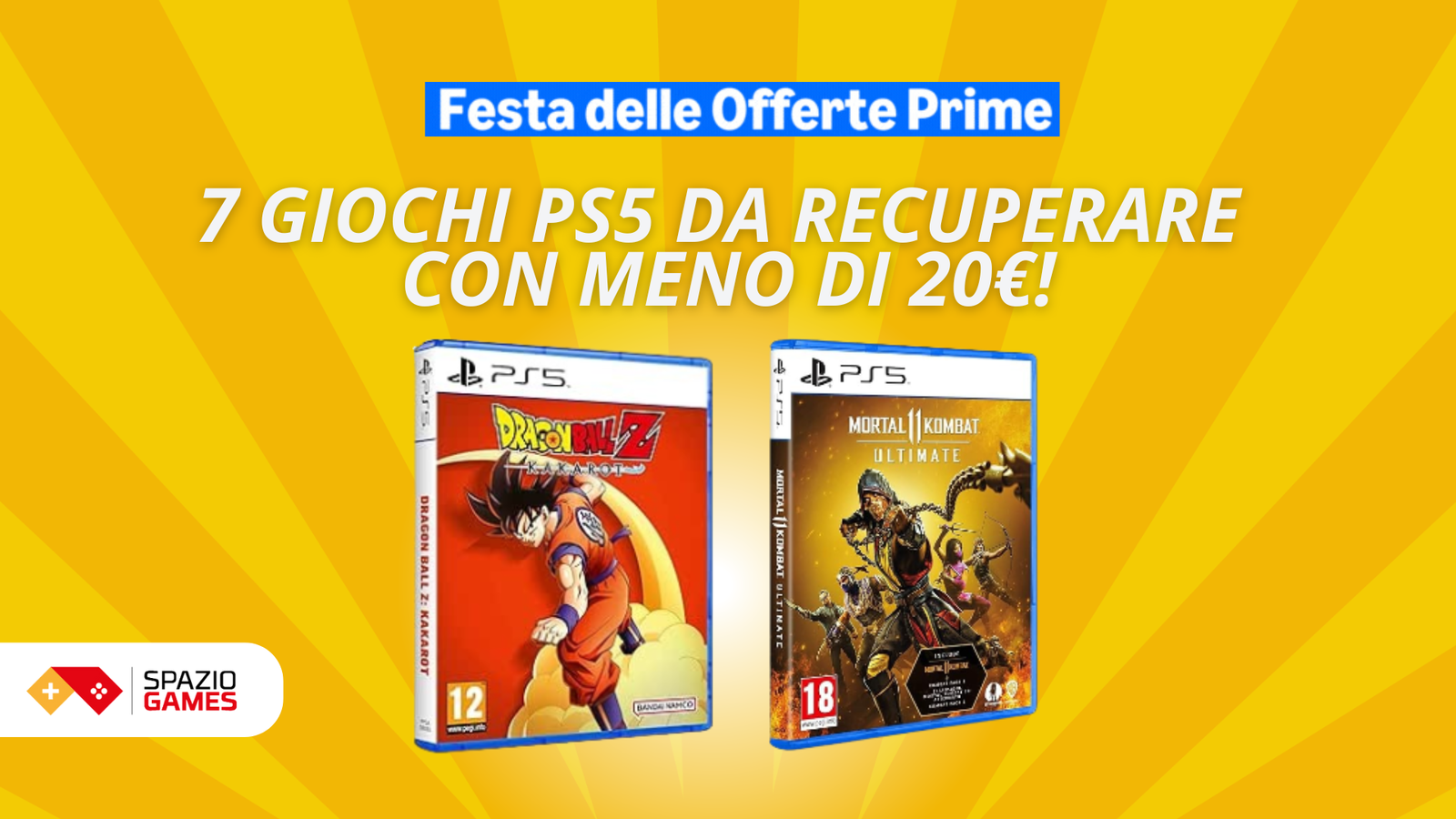 Festa delle Offerte Prime: 7 giochi PS5 da recuperare con meno di 20€!