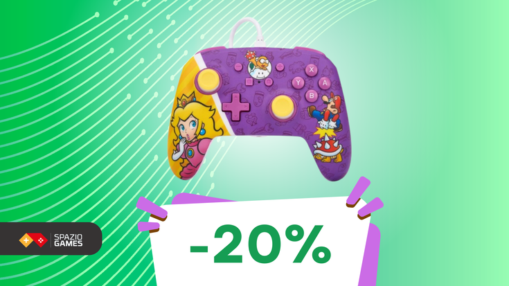 Controller di Peach per Switch: il perfetto alleato per le tue avventure nel regno dei funghi! (-20%)