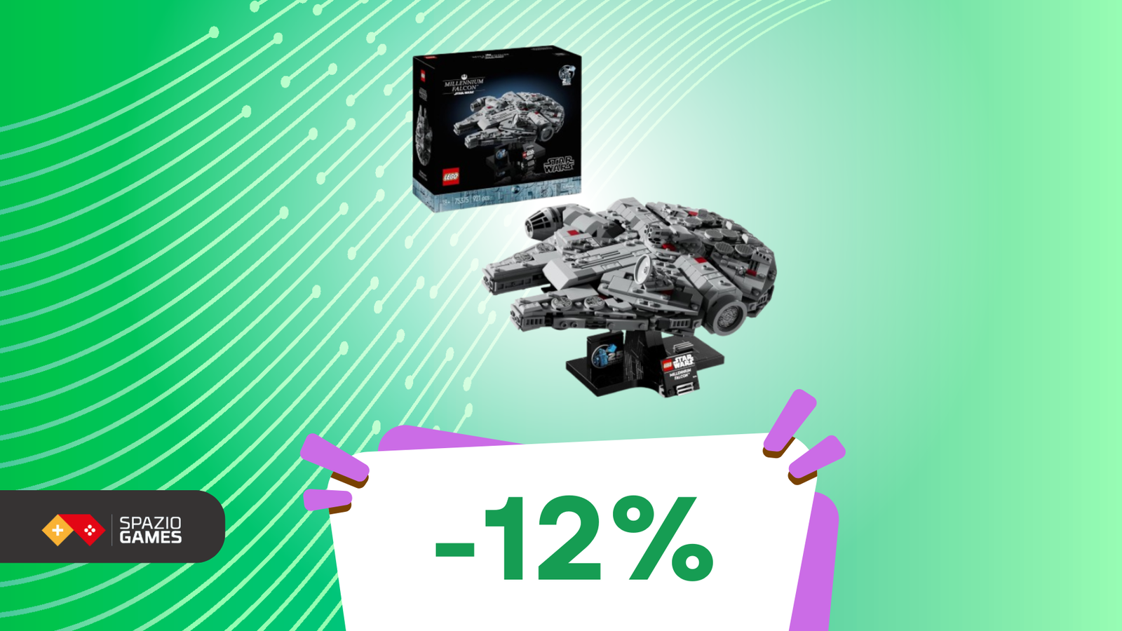 LEGO porta la tua collezione nell’iperspazio con il set Millennium Falcon! (-12%)