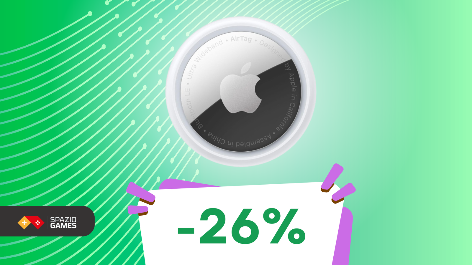 Dov'è finito? Con Apple AirTag lo trovi in un attimo! (-26%)