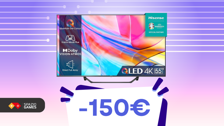 Prestazioni gaming in 4K: la smart TV Hisense A7 rivoluziona le tue sessioni di gioco! (-150€)