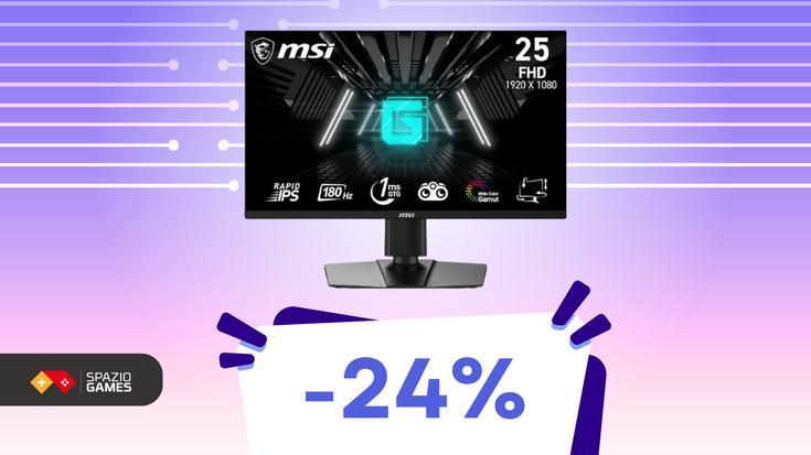 Vivi ogni frame con precisione a un prezzo TOP: scopri il monitor da gaming MSI G255PF E2! (-24%)