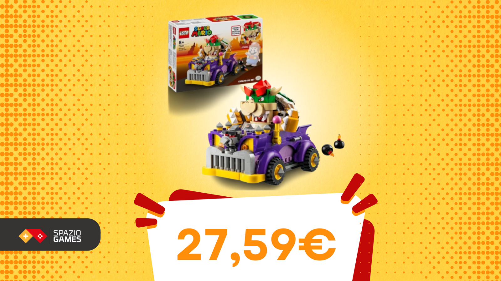 Il Bolide di Bowser in LEGO: un viaggio ad alta velocità nel regno dei funghi!