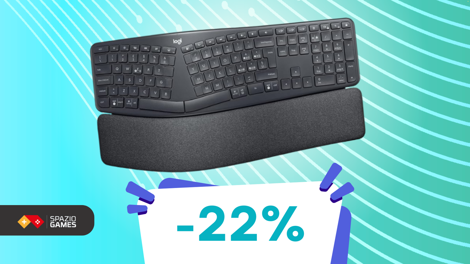 Tastiera Logitech ERGO K860: 109€ per non avere più dolori!