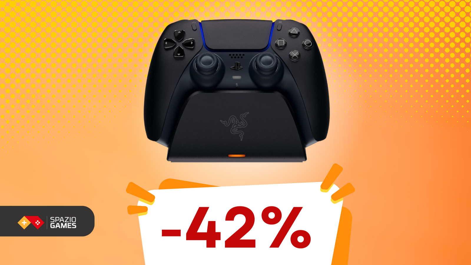 Mai più controller scarichi con questa base di ricarica rapida Razer, oggi in SCONTO! -42%