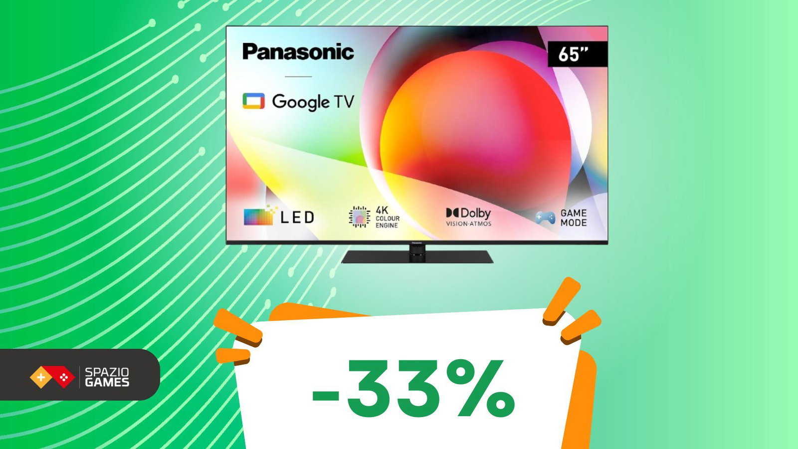 OFFERTA IRRIPETIBILE: smart TV Panasonic 4K da 65" al MINIMO STORICO! -33%