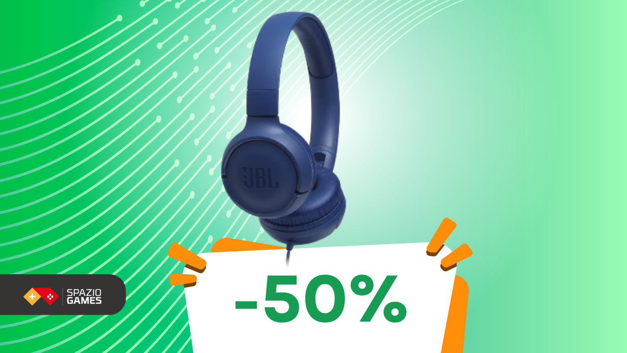 Immagine di METÀ PREZZO per le cuffie JBL Tune 500: oggi solo 15€!