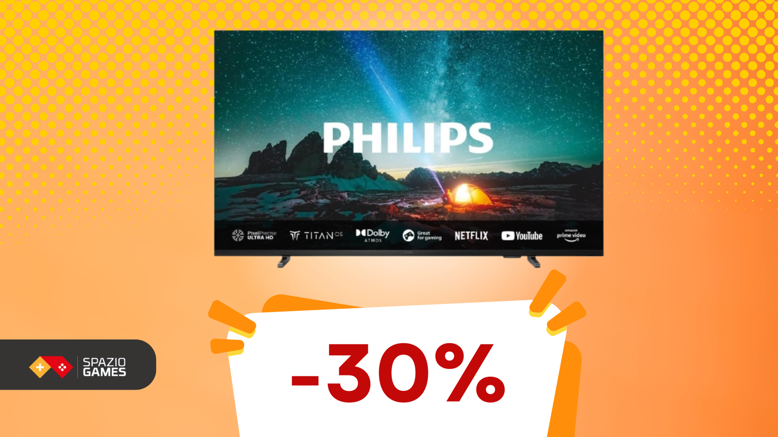 Questa smart TV Philips è la scelta perfetta per i videogiocatori in cerca di prestazioni superiori! (-30%)