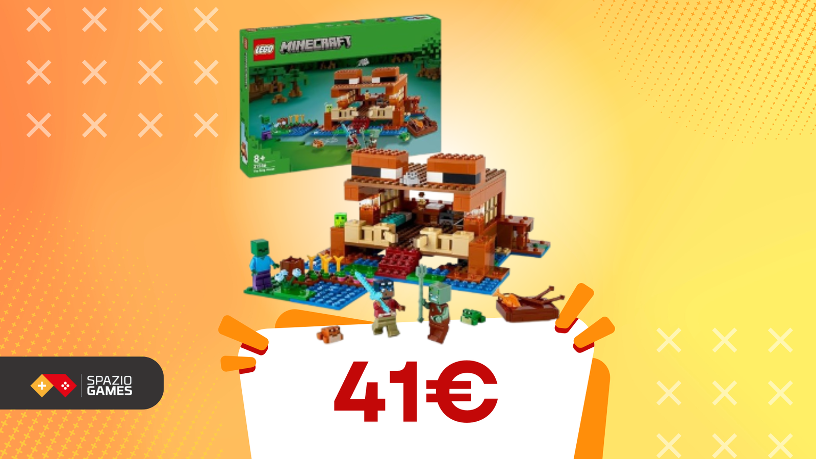 Set LEGO Minecraft con paludi e animali a soli 41€!