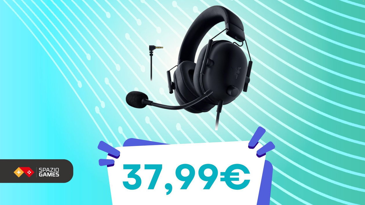 Immagine di Cuffie gaming Razer Blackshark V2 X al PREZZO PIU' BASSO DI SEMPRE! MENO di 38€!