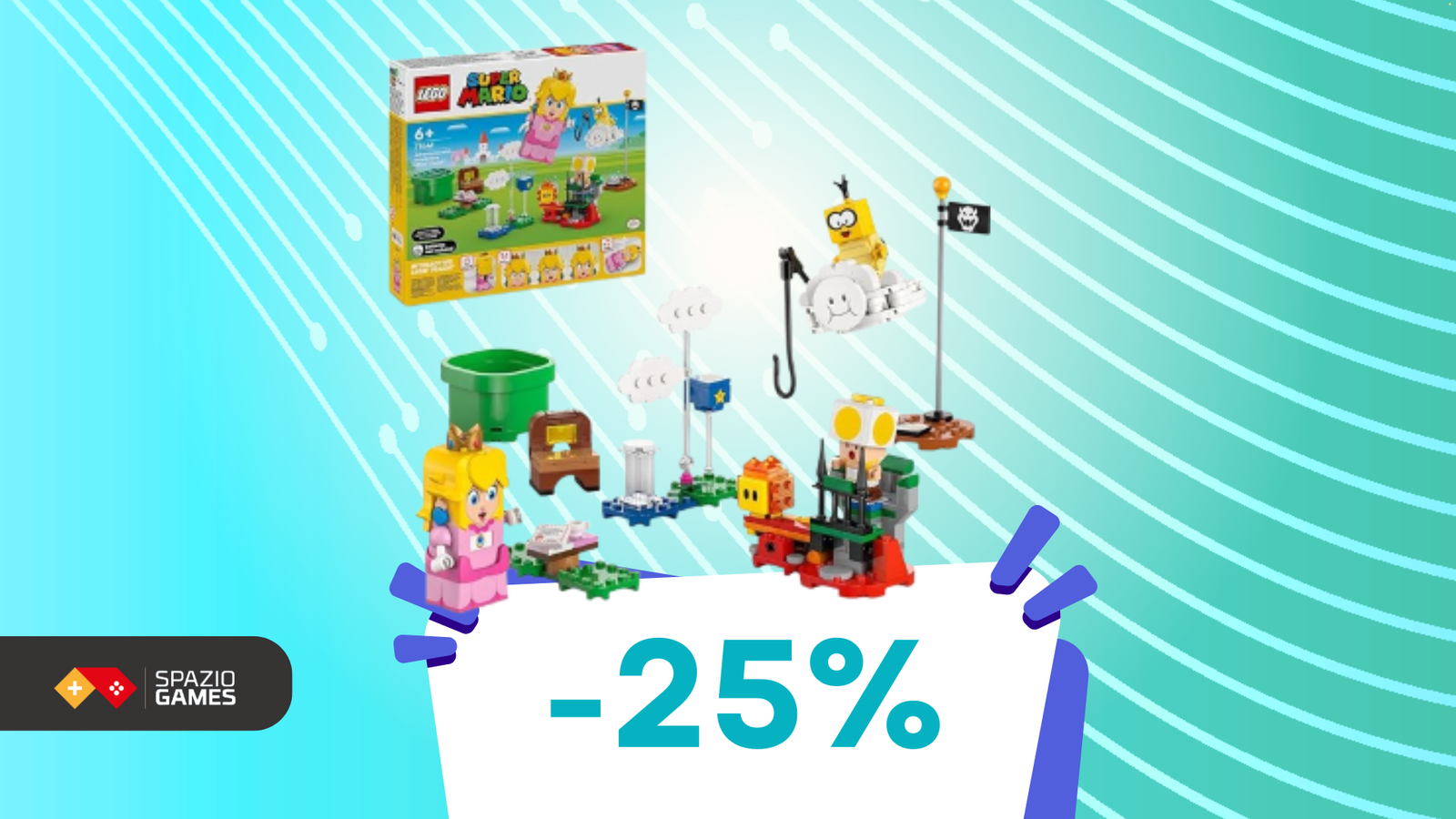 La Principessa Peach protagonista di questo set LEGO a 37€!