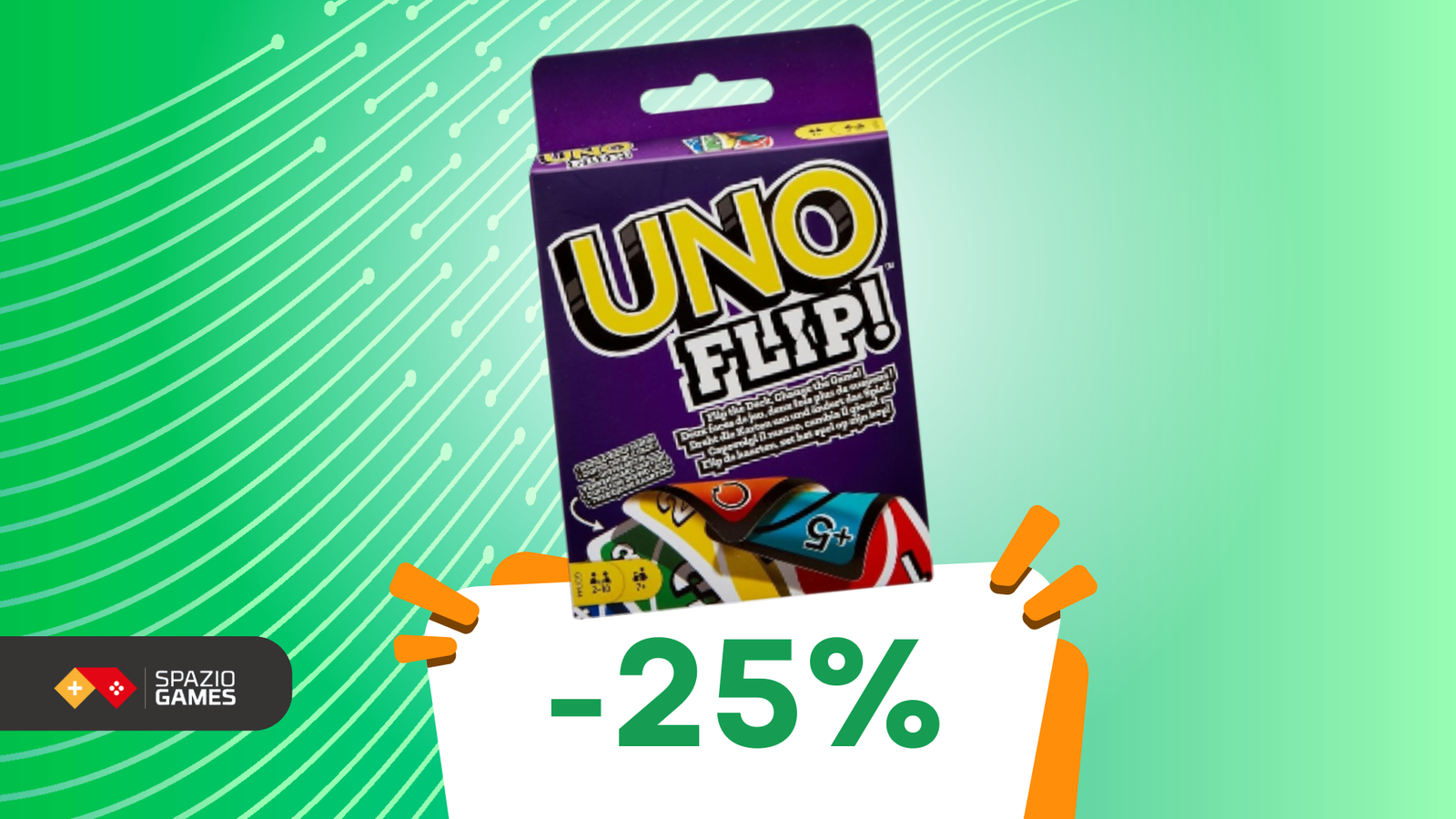 L'elettrizzante UNO FLIP è in offerta oggi a soli 9€!