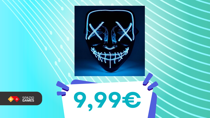 Maschera di The Purge con LED a 10€: il terrore non è mai stato così conveniente! (-47%)