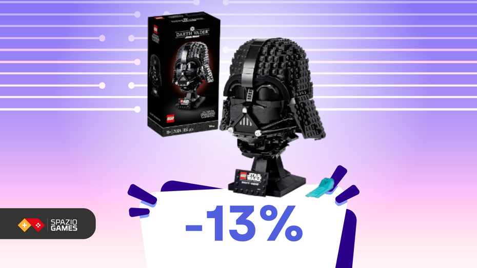 Immagine di Casco LEGO di Darth Vader a soli 70€: perfetto per i fan del Lato Oscuro!