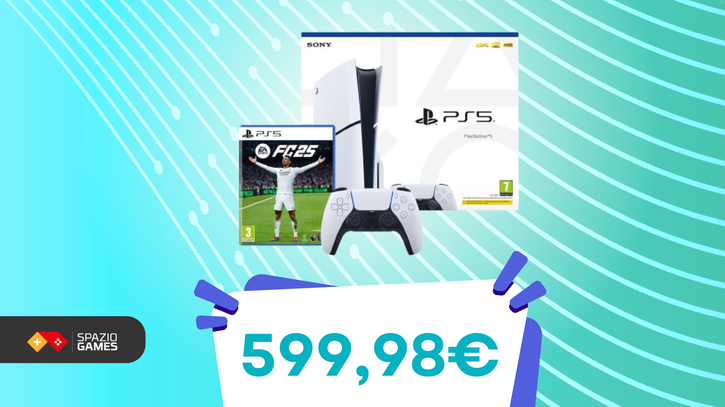 Immagine di Bundle PS5 Slim + EA Sports FC 25 a un SUPER PREZZO da Gamestop!