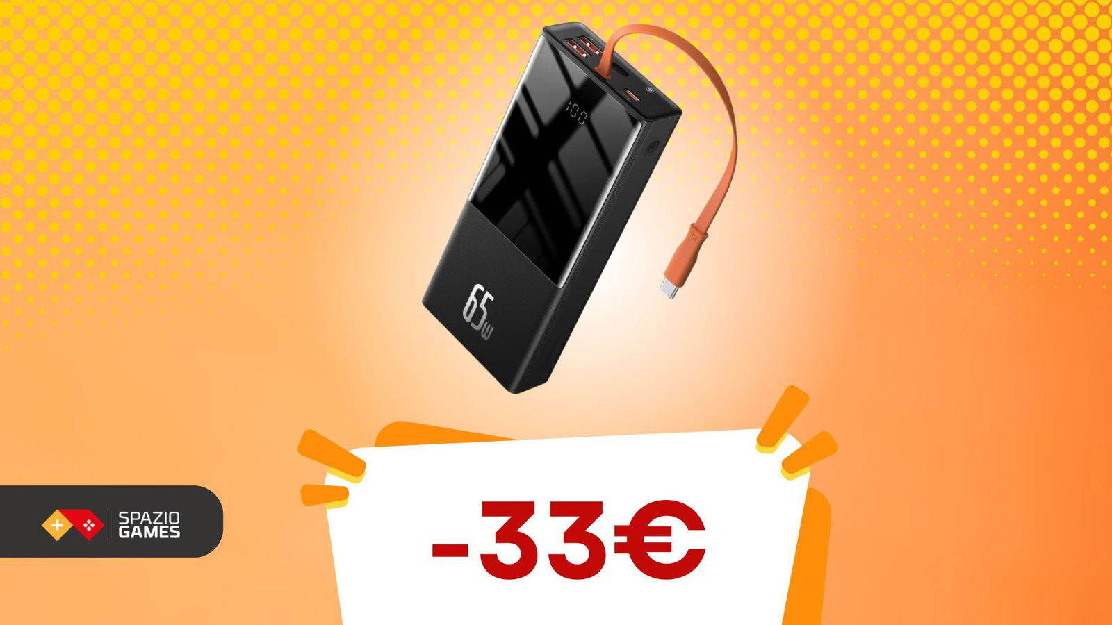 SCONTO IMPERDIBILE su questo power bank Baseus, ideale per chi è sempre in movimento!