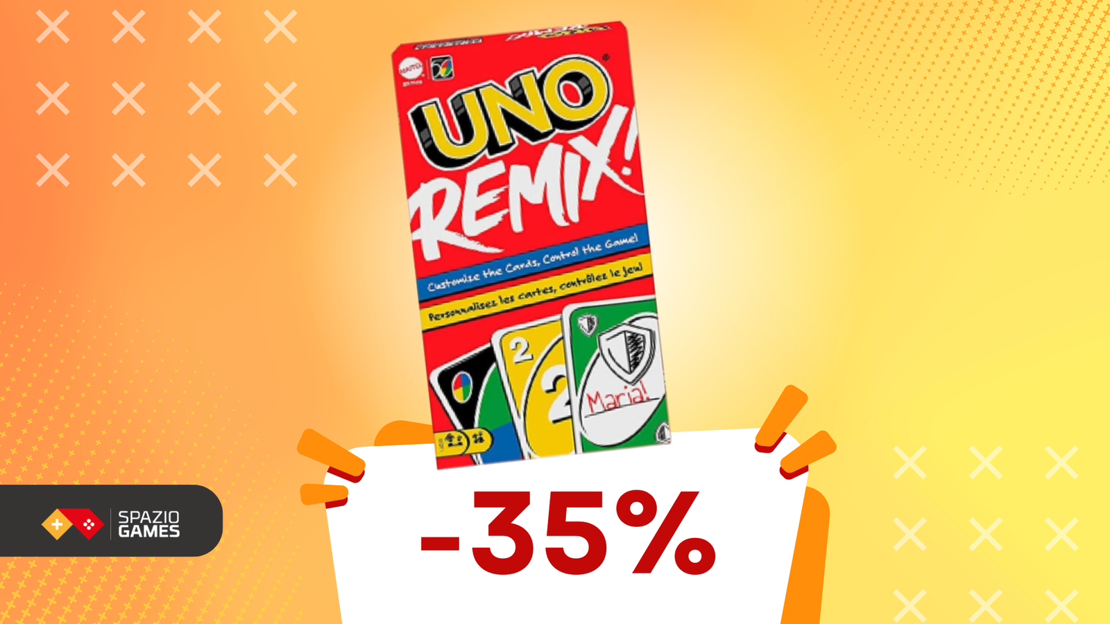 UNO Remix a SOLI 11€: il classico gioco ora è personalizzabile!