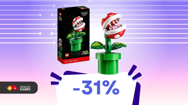 Immagine di Pianta Piranha LEGO di Super Mario a solo 58€: un capolavoro per i fan!